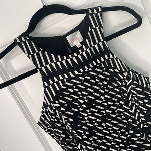Black and White Cocktail Dress